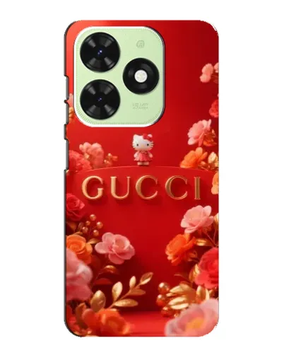 Чехол для TECNO Pop 8 с картинкой «Gucci — золотой сад»