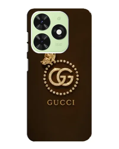 Чехол для TECNO Pop 8 с картинкой «Gucci — золотая бабочка»