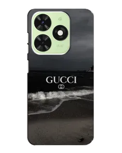Чехол для TECNO Pop 8 с картинкой «Gucci — морской прибой»