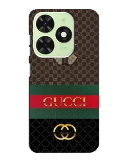 Чехол для TECNO Pop 8 с картинкой «Gucci — брендированный десерт»