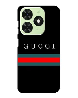 Чехол для TECNO Pop 8 с картинкой «Gucci — красный пояс»