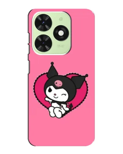 Чохол для TECNO Pop 8 з картинкою «Kuromi — любов у серці»