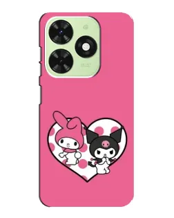 Чохол для TECNO Pop 8 з картинкою «Kuromi та My Melody» Чохол для TECNO Pop 8 з картинкою «Kuromi та My Melody»