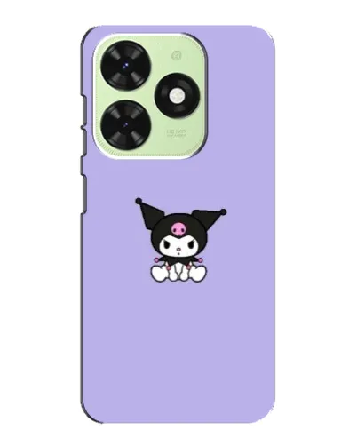 Чохол для TECNO Pop 8 з картинкою «Kuromi — фіолетовий мінімалізм»