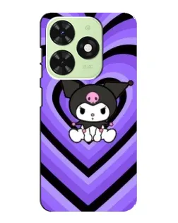 Чохол для TECNO Pop 8 з картинкою «Kuromi та фіолетові серця» Чохол для TECNO Pop 8 з картинкою «Kuromi та фіолетові серця»