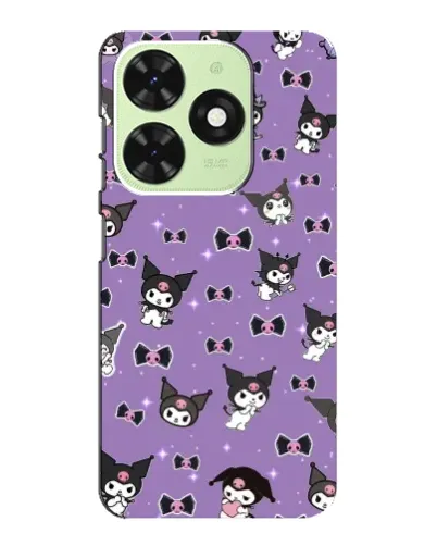 Чохол для TECNO Pop 8 з картинкою «Kuromi — патерн»