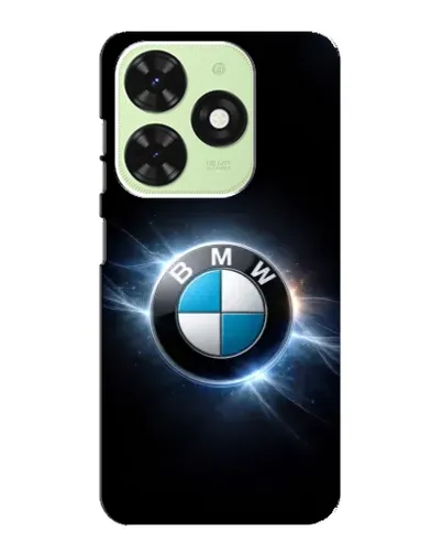 Чехол для TECNO Pop 8 с картинкой «BMW — неоновое сияние»
