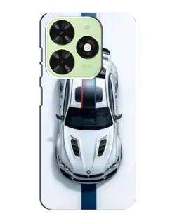 Чехол для TECNO Pop 8 с картинкой «Вид сверху — BMW M»
