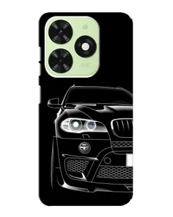 Чехол для TECNO Pop 8 с картинкой «Темный силуэт BMW»