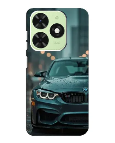 Чехол для TECNO Pop 8 с картинкой «BMW в огнях города»