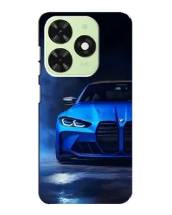 Чехол для TECNO Pop 8 с картинкой «Голубая BMW M4»
