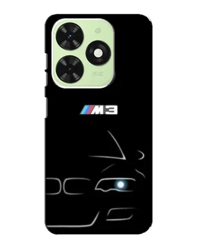 Чехол для TECNO Pop 8 с картинкой «Минималистичный принт BMW M3»