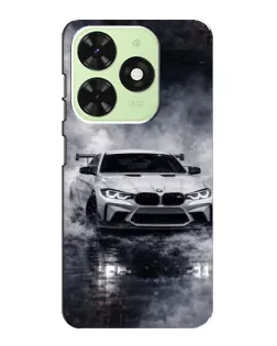 Чехол для TECNO Pop 8 с картинкой «BMW сквозь туман»
