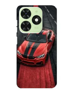 Чехол для TECNO Pop 8 с картинкой «BMW на красной дорожке»