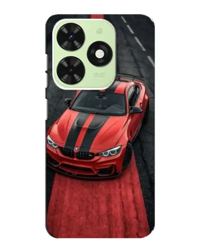 Чехол для TECNO Pop 8 с картинкой «BMW на красной дорожке»