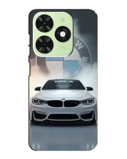 Чохол для TECNO Pop 8 з картинкою «BMW в білому диму»