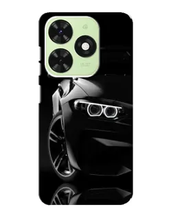 Чохол для TECNO Pop 8 з картинкою «Чорна BMW — профіль»