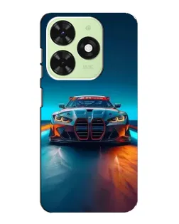 Чохол для TECNO Pop 8 з картинкою «BMW — вогні неону»