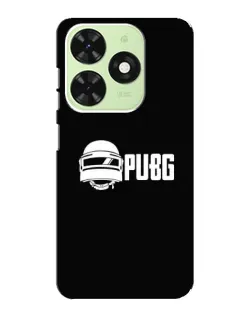 Чехол для TECNO Pop 8 с картинкой «PUBG — классический лого»