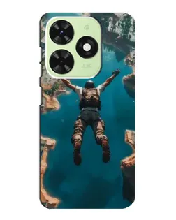 Чехол для TECNO Pop 8 с картинкой «PUBG — свободное падение»