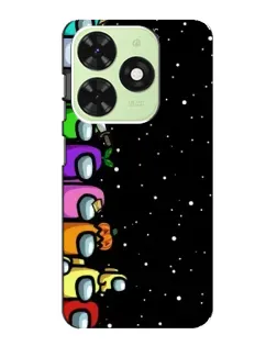Чехол для TECNO Pop 8 с картинкой «Команда Among Us»