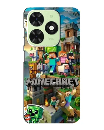 Чехол для TECNO Pop 8 с картинкой «Замок Minecraft» Чехол для TECNO Pop 8 с картинкой «Замок Minecraft»