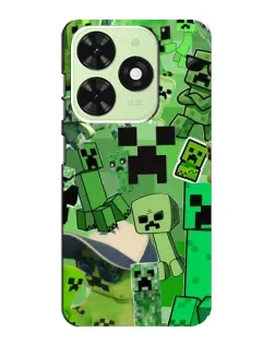 Чохол для TECNO Pop 8 з картинкою «Кріпери Minecraft» Чохол для TECNO Pop 8 з картинкою «Кріпери Minecraft»