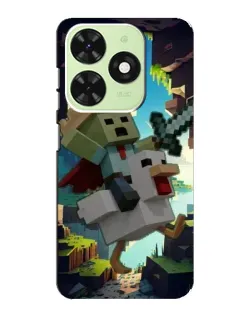 Чохол для TECNO Pop 8 з картинкою «Стів та гусь» Чохол для TECNO Pop 8 з картинкою «Стів та гусь»