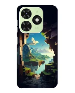 Чехол для TECNO Pop 8 с картинкой «Вид из пещеры»