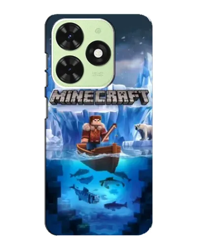 Чехол для TECNO Pop 8 с картинкой «Minecraft ледяной мир» Чехол для TECNO Pop 8 с картинкой «Minecraft ледяной мир»
