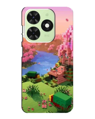 Чехол для TECNO Pop 8 с картинкой «Розовое дерево Minecraft» Чехол для TECNO Pop 8 с картинкой «Розовое дерево Minecraft»