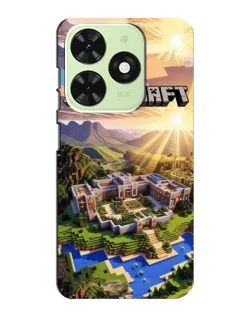 Чехол для TECNO Pop 8 с картинкой «Minecraft панорама»