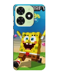 Чохол для TECNO Pop 8 з картинкою «Губка Боб Minecraft» Чохол для TECNO Pop 8 з картинкою «Губка Боб Minecraft»