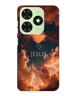 Чехол для TECNO Pop 8 с картинкой «Сияние Имени Jesus»