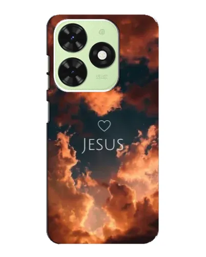 Чехол для TECNO Pop 8 с картинкой «Сияние Имени Jesus»