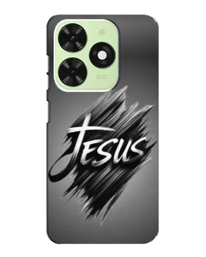 Чехол для TECNO Pop 8 с картинкой «Надпись Jesus Graffiti»