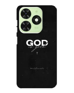 Чехол для TECNO Pop 8 с картинкой «GOD — Бог над всем»