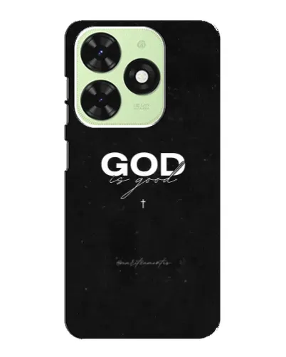 Чехол для TECNO Pop 8 с картинкой «GOD — Бог над всем»