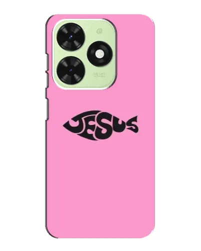 Чехол для TECNO Pop 8 с картинкой «Розовый символ  Jesus»