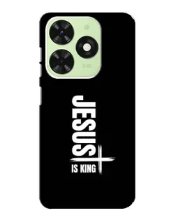 Чехол для TECNO Pop 8 с картинкой «Вертикаль веры Jesus»