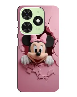 Чехол для TECNO Pop 8 с картинкой «Минни сквозь стену»