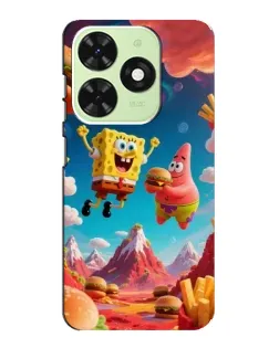 Чехол для TECNO Pop 8 с картинкой «Космический фастфуд»
