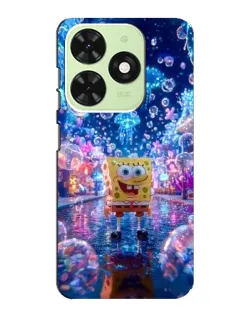 Чехол для TECNO Pop 8 с картинкой «Неоновый океан»