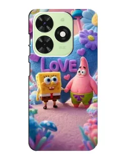 Чехол для TECNO Pop 8 с картинкой «Губка Боб Патрик»