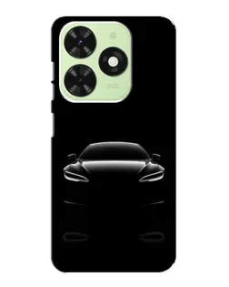 Чехол для TECNO Pop 8 с картинкой «Силуэт Tesla Night»