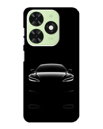 Чехол для TECNO Pop 8 с картинкой «Силуэт Tesla Night»