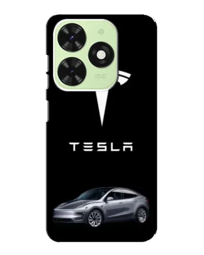 Чехол для TECNO Pop 8 с картинкой «Tesla Model Y»