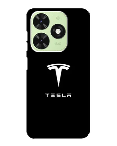 Чехол для TECNO Pop 8 с картинкой «Tesla White Logo»