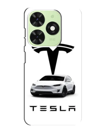 Чехол для TECNO Pop 8 с картинкой «Tesla White Style»