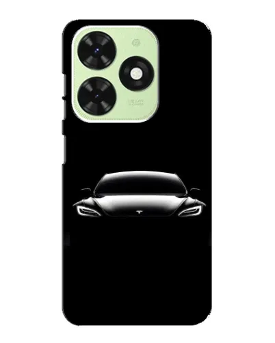 Чехол для TECNO Pop 8 с картинкой «Фары Tesla Night»